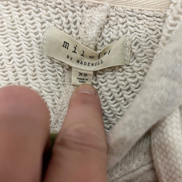 Miles(s) by Madewell Raw Hem Detail Sweatshirt-XS - Picture 7 of 10